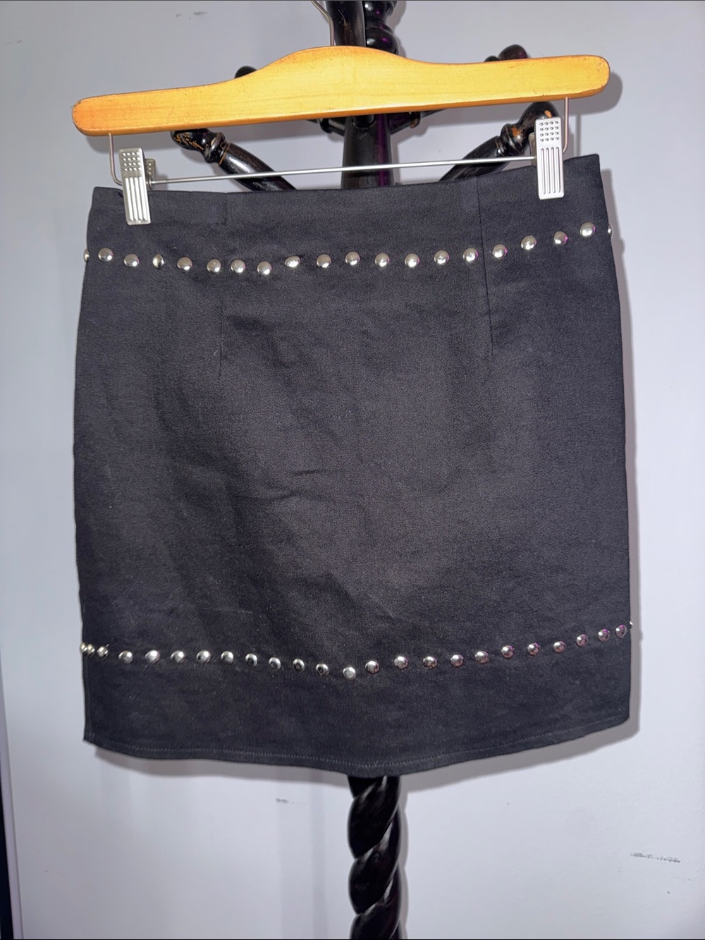 Let’s Rodeo - by the way. Black Pencil Skirt with Silver Studs 19.3.B2